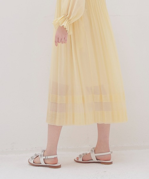 venit(ヴェニット)の「VENIT / organza pleats dress(オーガンジープリーツワンピース VEE-5508-A)(ワンピース・レディース・ブラック・38)」の11枚目の写真
