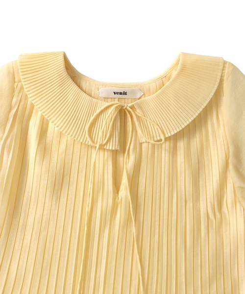 venit(ヴェニット)の「VENIT / organza pleats dress(オーガンジープリーツワンピース VEE-5508-A)(ワンピース・レディース・ブラック・38)」の12枚目の写真