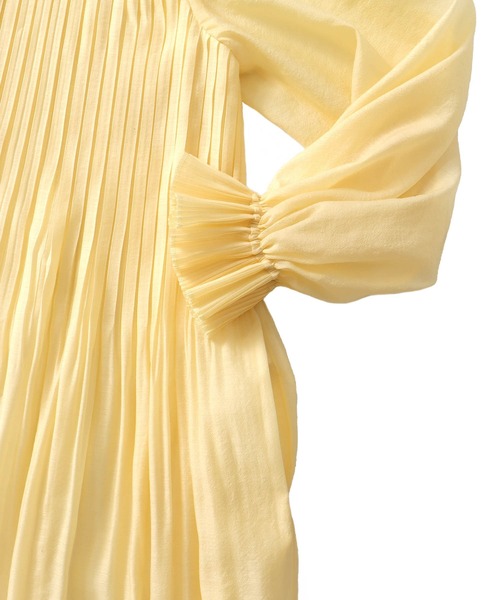venit(ヴェニット)の「VENIT / organza pleats dress(オーガンジープリーツワンピース VEE-5508-A)(ワンピース・レディース・ブラック・38)」の13枚目の写真