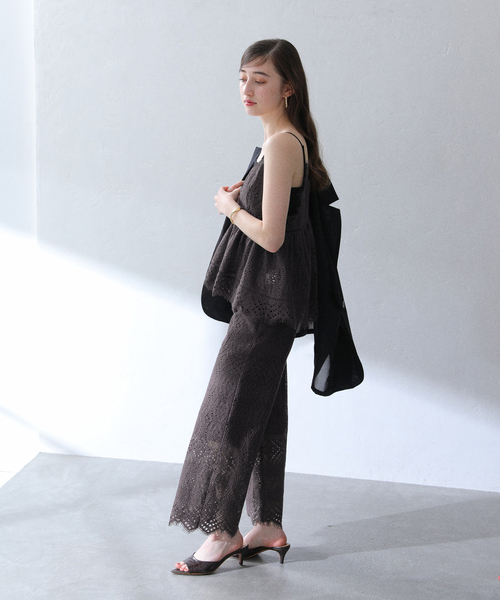 La TOTALITE（ラトータリテ）の「【洗える】ウォッシャブルレースパンツ（その他パンツ・レディース・ホワイト/ブラウン・36/38/40）」の14枚目の写真