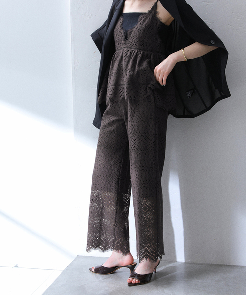 La TOTALITE（ラトータリテ）の「【洗える】ウォッシャブルレースパンツ（その他パンツ・レディース・ホワイト/ブラウン・36/38/40）」の17枚目の写真