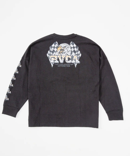 RVCA(ルーカ)の「RVCA キッズ SPEED EAGLE LT ロンT 【2025年春夏モデル】/ルーカキッズバックプリント長袖ロンT(Tシャツ/カットソー・キッズ・ホワイト/ブラック/パープル系その他・160/150/130/140)」の2枚目の写真