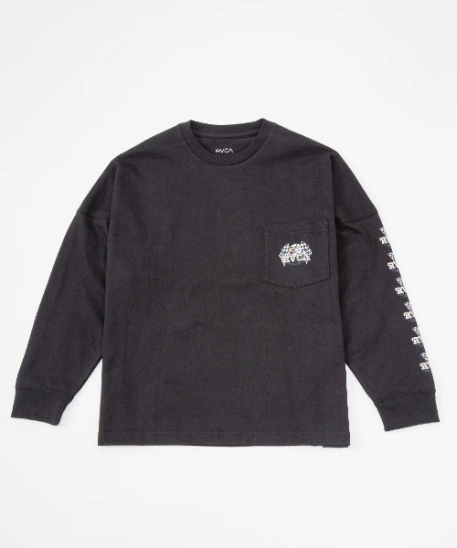 RVCA(ルーカ)の「RVCA キッズ SPEED EAGLE LT ロンT 【2025年春夏モデル】/ルーカキッズバックプリント長袖ロンT(Tシャツ/カットソー・キッズ・ホワイト/ブラック/パープル系その他・160/150/130/140)」の9枚目の写真