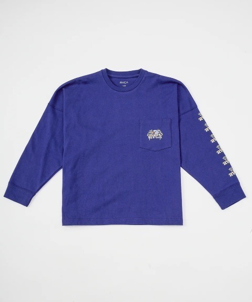 RVCA(ルーカ)の「RVCA キッズ SPEED EAGLE LT ロンT 【2025年春夏モデル】/ルーカキッズバックプリント長袖ロンT(Tシャツ/カットソー・キッズ・ホワイト/ブラック/パープル系その他・160/150/130/140)」の10枚目の写真