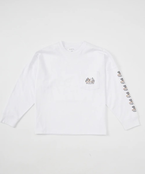 RVCA(ルーカ)の「RVCA キッズ SPEED EAGLE LT ロンT 【2025年春夏モデル】/ルーカキッズバックプリント長袖ロンT(Tシャツ/カットソー・キッズ・ホワイト/ブラック/パープル系その他・160/150/130/140)」の4枚目の写真