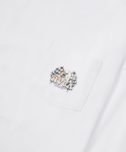 RVCA(ルーカ)の「RVCA キッズ SPEED EAGLE LT ロンT 【2025年春夏モデル】/ルーカキッズバックプリント長袖ロンT(Tシャツ/カットソー・キッズ・ホワイト/ブラック/パープル系その他・160/150/130/140)」の5枚目の写真