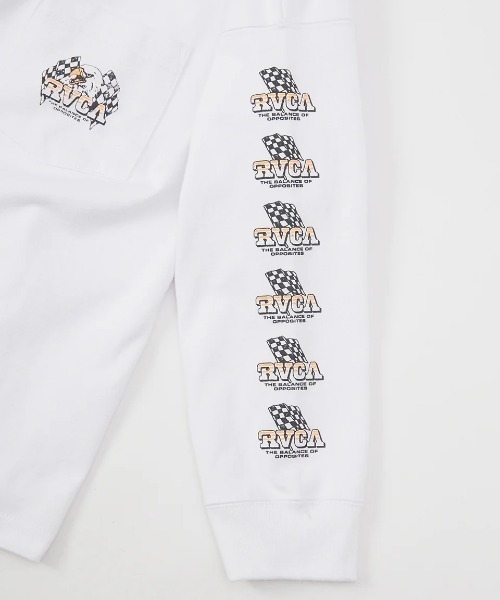 RVCA(ルーカ)の「RVCA キッズ SPEED EAGLE LT ロンT 【2025年春夏モデル】/ルーカキッズバックプリント長袖ロンT(Tシャツ/カットソー・キッズ・ホワイト/ブラック/パープル系その他・160/150/130/140)」の6枚目の写真