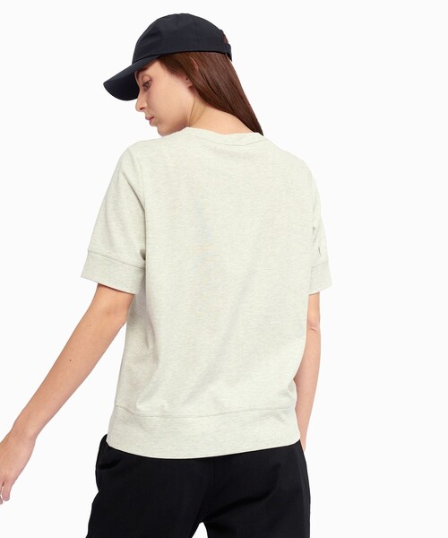 tシャツ UVカット 吸水速乾 刺繍ロゴ 袖リブ半袖Tシャツ レディース セール】UVカット 吸水速乾 刺繍ロゴ 袖リブ半袖Tシャツ（T