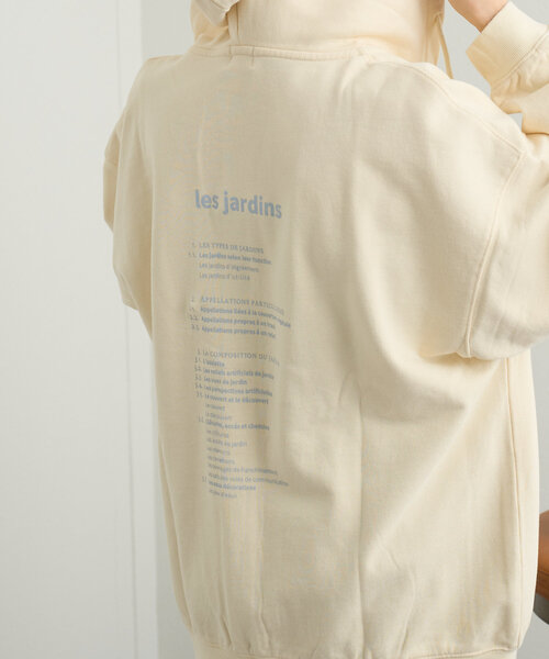 Kastane(カスタネ)の「*【4色展開】B 8GARDEN ZIPフーディー(パーカー・レディース・アイボリー/ネイビー/イエロー/オレンジ・FREE)」の7枚目の写真