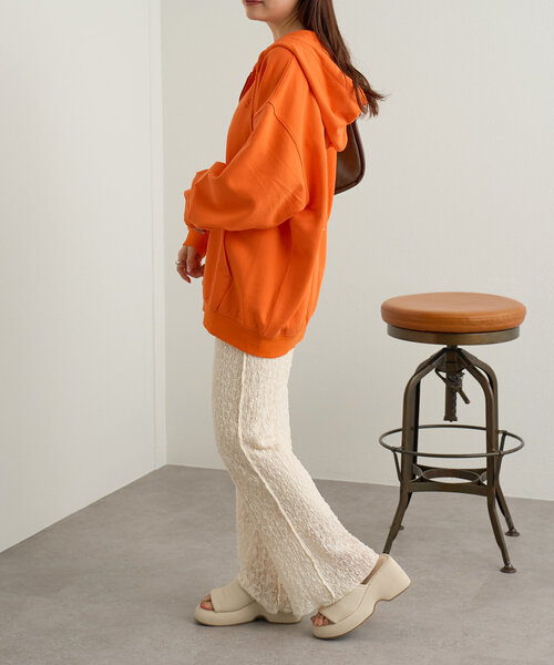 Kastane(カスタネ)の「*【4色展開】B 8GARDEN ZIPフーディー(パーカー・レディース・アイボリー/ネイビー/イエロー/オレンジ・FREE)」の18枚目の写真