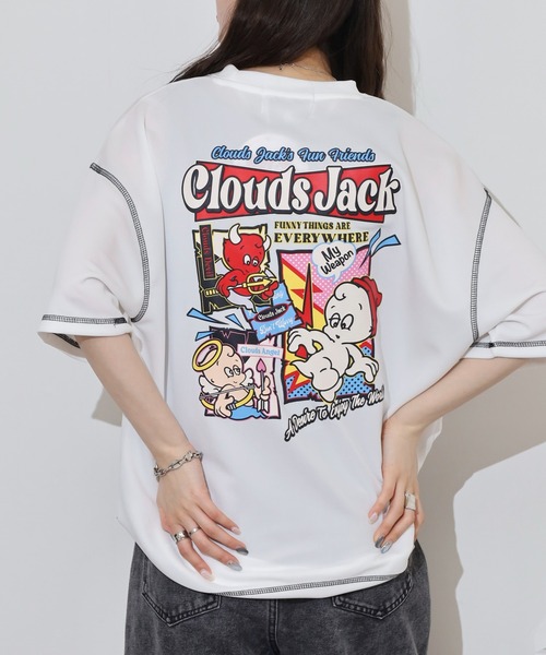 A.T,C in the attic homme（エーティーシーインジアティックオム）の「A.T,C in the attic homme 飾りステッチ プリント/刺繍 半袖Tシャツ（Tシャツ/カットソー・メンズ・ブラック系2/ホワイト系1/ホワイト系2/ブラック系1/ブラック系3/ホワイト系3・M/L）」の2枚目の写真