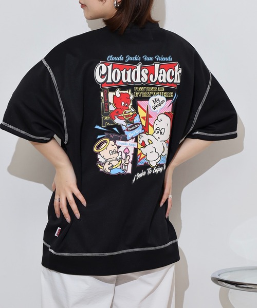 A.T,C in the attic homme（エーティーシーインジアティックオム）の「A.T,C in the attic homme 飾りステッチ プリント/刺繍 半袖Tシャツ（Tシャツ/カットソー・メンズ・ブラック系2/ホワイト系1/ホワイト系2/ブラック系1/ブラック系3/ホワイト系3・M/L）」の5枚目の写真