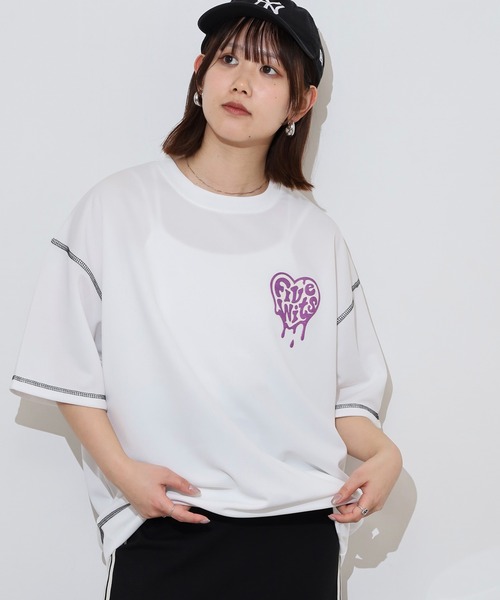 A.T,C in the attic homme（エーティーシーインジアティックオム）の「A.T,C in the attic homme 飾りステッチ プリント/刺繍 半袖Tシャツ（Tシャツ/カットソー・メンズ・ブラック系2/ホワイト系1/ホワイト系2/ブラック系1/ブラック系3/ホワイト系3・M/L）」の7枚目の写真