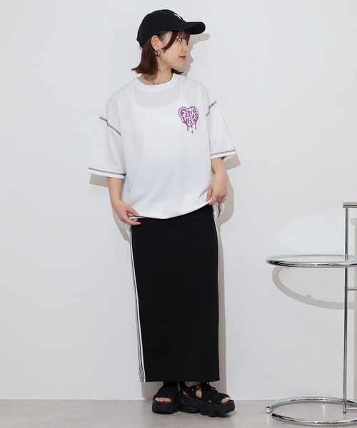 A.T,C in the attic homme（エーティーシーインジアティックオム）の「A.T,C in the attic homme 飾りステッチ プリント/刺繍 半袖Tシャツ（Tシャツ/カットソー・メンズ・ブラック系2/ホワイト系1/ホワイト系2/ブラック系1/ブラック系3/ホワイト系3・M/L）」の11枚目の写真