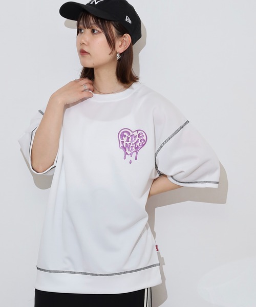 A.T,C in the attic homme（エーティーシーインジアティックオム）の「A.T,C in the attic homme 飾りステッチ プリント/刺繍 半袖Tシャツ（Tシャツ/カットソー・メンズ・ブラック系2/ホワイト系1/ホワイト系2/ブラック系1/ブラック系3/ホワイト系3・M/L）」の8枚目の写真