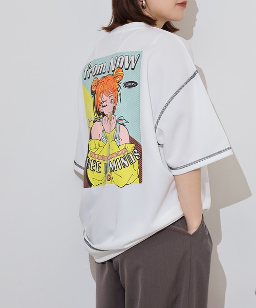 A.T,C in the attic homme（エーティーシーインジアティックオム）の「A.T,C in the attic homme 飾りステッチ プリント/刺繍 半袖Tシャツ（Tシャツ/カットソー・メンズ・ブラック系2/ホワイト系1/ホワイト系2/ブラック系1/ブラック系3/ホワイト系3・M/L）」の21枚目の写真