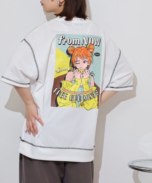 A.T,C in the attic homme（エーティーシーインジアティックオム）の「A.T,C in the attic homme 飾りステッチ プリント/刺繍 半袖Tシャツ（Tシャツ/カットソー・メンズ・ブラック系2/ホワイト系1/ホワイト系2/ブラック系1/ブラック系3/ホワイト系3・M/L）」の22枚目の写真