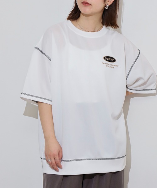 A.T,C in the attic homme（エーティーシーインジアティックオム）の「A.T,C in the attic homme 飾りステッチ プリント/刺繍 半袖Tシャツ（Tシャツ/カットソー・メンズ・ブラック系2/ホワイト系1/ホワイト系2/ブラック系1/ブラック系3/ホワイト系3・M/L）」の19枚目の写真