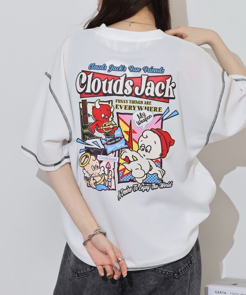 A.T,C in the attic homme（エーティーシーインジアティックオム）の「A.T,C in the attic homme 飾りステッチ プリント/刺繍 半袖Tシャツ（Tシャツ/カットソー・メンズ・ブラック系2/ホワイト系1/ホワイト系2/ブラック系1/ブラック系3/ホワイト系3・M/L）」の15枚目の写真