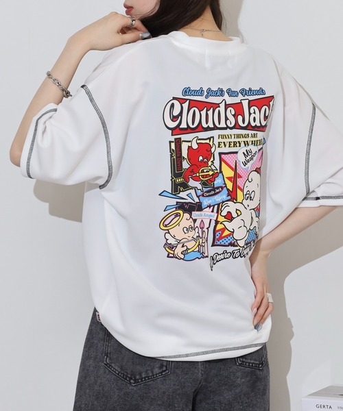 A.T,C in the attic homme（エーティーシーインジアティックオム）の「A.T,C in the attic homme 飾りステッチ プリント/刺繍 半袖Tシャツ（Tシャツ/カットソー・メンズ・ブラック系2/ホワイト系1/ホワイト系2/ブラック系1/ブラック系3/ホワイト系3・M/L）」の16枚目の写真
