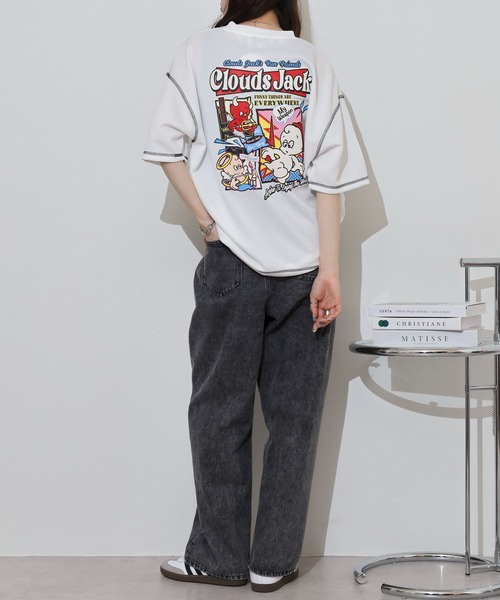 A.T,C in the attic homme（エーティーシーインジアティックオム）の「A.T,C in the attic homme 飾りステッチ プリント/刺繍 半袖Tシャツ（Tシャツ/カットソー・メンズ・ブラック系2/ホワイト系1/ホワイト系2/ブラック系1/ブラック系3/ホワイト系3・M/L）」の18枚目の写真