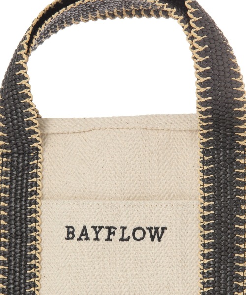 BAYFLOW（ベイフロー）の「[500mlのボトルや長財布も入る]25SヘリンボンロゴトートS（トートバッグ・レディース・ナチュラル・FREE）」の16枚目の写真