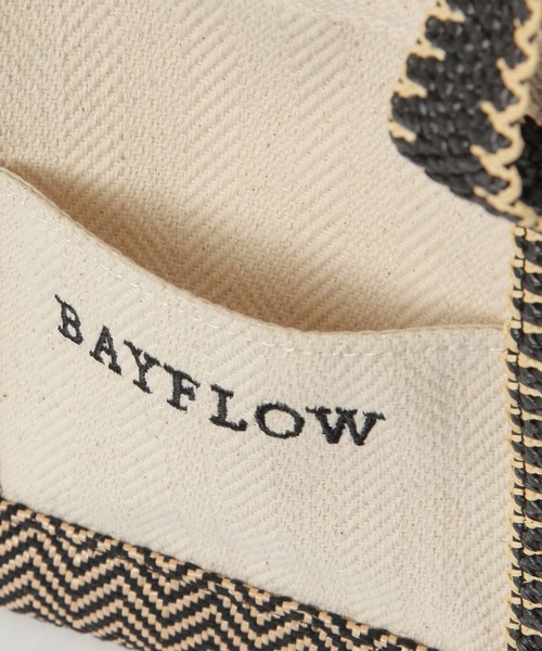BAYFLOW（ベイフロー）の「[500mlのボトルや長財布も入る]25SヘリンボンロゴトートS（トートバッグ・レディース・ナチュラル・FREE）」の15枚目の写真