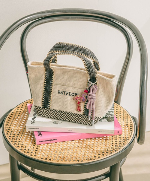 BAYFLOW（ベイフロー）の「[500mlのボトルや長財布も入る]25SヘリンボンロゴトートS（トートバッグ・レディース・ナチュラル・FREE）」の19枚目の写真