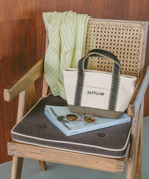 BAYFLOW（ベイフロー）の「[500mlのボトルや長財布も入る]25SヘリンボンロゴトートS（トートバッグ・レディース・ナチュラル・FREE）」の18枚目の写真