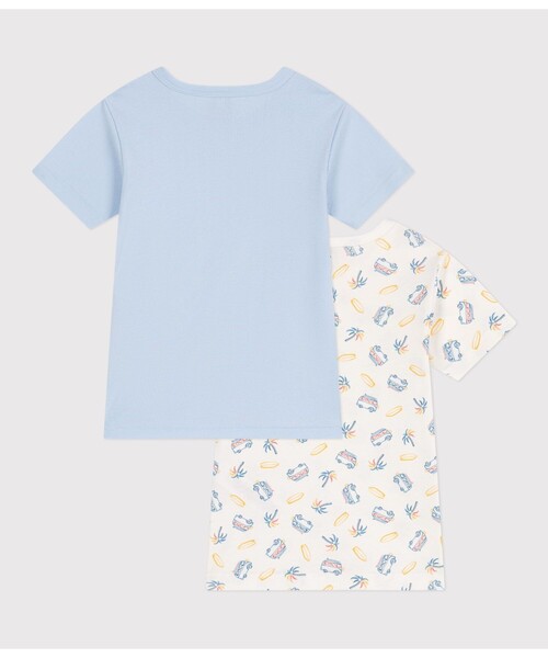 PETIT BATEAU(プチバトー)の「半袖Tシャツ2枚組(インナーウェア/肌着・キッズ・その他1・2YEAR/3YEAR/4YEAR/5YEAR)」の2枚目の写真