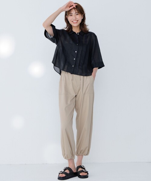 パドカレ】 キュプラレーヨンツイルパンツ 24SS フルレングス