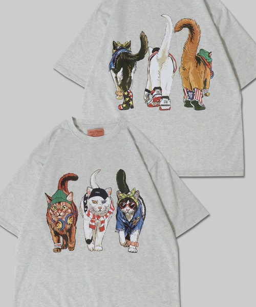 新品未開封 CATS FIGHT- キャッツ ファイトptオーバーサイズT