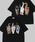SITRY�i�V�g���[�j�́u2026SS�V���ǉ� Cat Print T-Shirt/�L �A�j�}�� �v�����g �I�[�o�[�T�C�Y ����T�V���c ���f�B�[�X �����Y�iT�V���c/�J�b�g�\�[�j�v�b�u���b�N