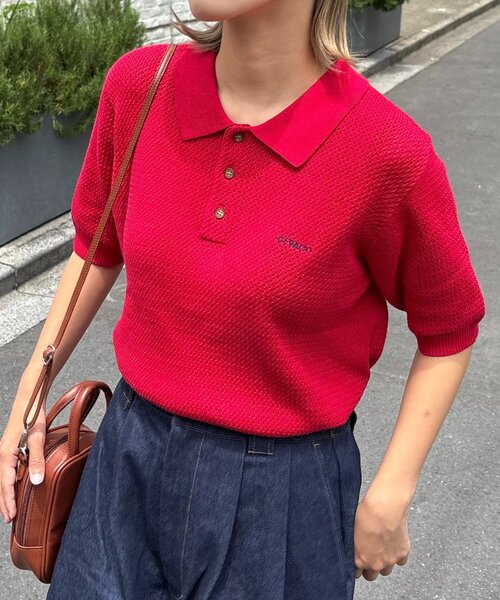 GEVACO】半袖ニットポロシャツ（ニット/セーター）｜GEVACO（ゲバコ