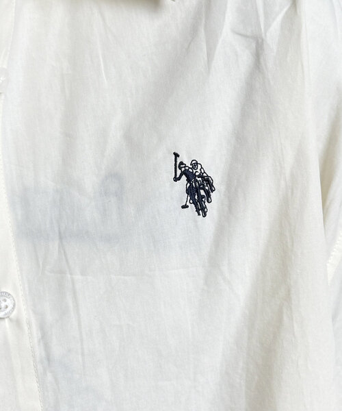 CPCM(シーピーシーエム)の「短丈シャツ(シャツ/ブラウス・レディース・サックスブルー/アイボリー/グリーン/ブラウン/チャコールグレー・FREE)」の11枚目の写真