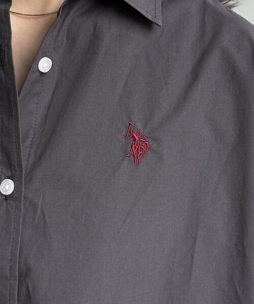 CPCM(シーピーシーエム)の「短丈シャツ(シャツ/ブラウス・レディース・サックスブルー/アイボリー/グリーン/ブラウン/チャコールグレー・FREE)」の17枚目の写真