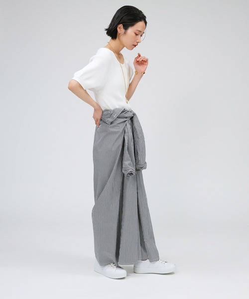 BABYLONE（バビロン）の「カコウリブプルオーバー（Tシャツ/カットソー・レディース・ブラック/ホワイト・フリー）」の11枚目の写真