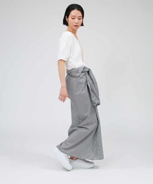 BABYLONE（バビロン）の「カコウリブプルオーバー（Tシャツ/カットソー・レディース・ブラック/ホワイト・フリー）」の12枚目の写真