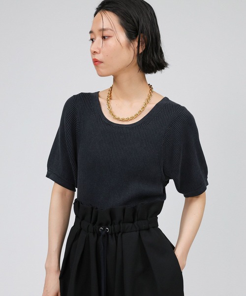 BABYLONE（バビロン）の「カコウリブプルオーバー（Tシャツ/カットソー・レディース・ブラック/ホワイト・フリー）」の15枚目の写真