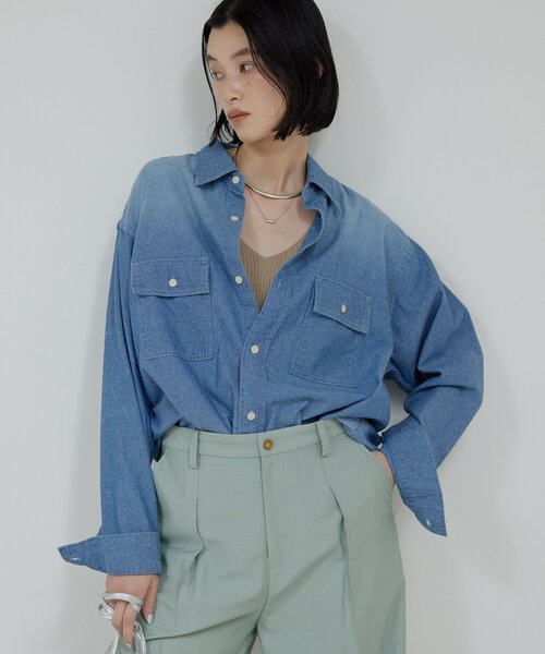 GALLARDA GALANTE - 【オシャレ⭐GALLARDA GALANTE】青　リネンシャツ　サイズF GALLARDA GALANTE - 【オシャレ⭐GALLARDA GALANTE】青 リネン