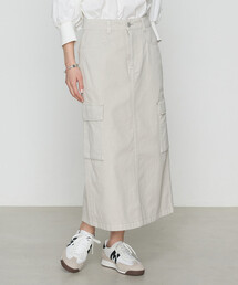 COMME CA | 80ozコットン逆目ツイル ロングスカート(スカート)