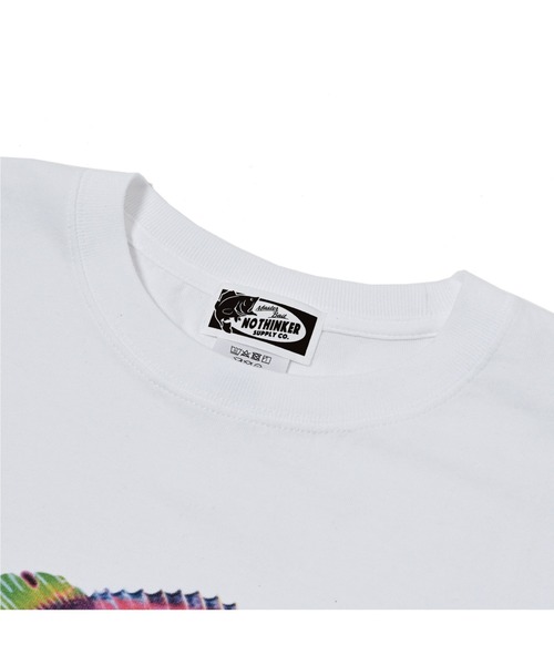 NOTHINKER(ノーシンカー)の「Digital Fisher Long T-shirt(Tシャツ/カットソー・メンズ・ホワイト・LARGE/X-LARGE/MEDIUM/SMALL/XX-LARGE)」の4枚目の写真