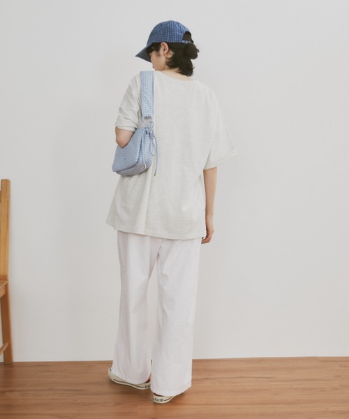 MERLOT（メルロー）の「宇宙ネコプリント BIG T（Tシャツ/カットソー・レディース・ホワイト/ライトグレー・FREE）」の19枚目の写真