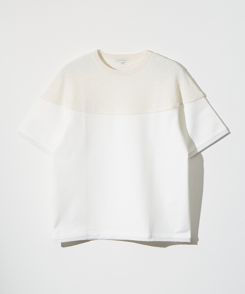 DESIGNWORKS(デザインワークス)の「【ストレッチポンチ】ニット ドッキング Tシャツ(Tシャツ/カットソー・メンズ・ライトグレー/ホワイト/ブラック・46/50/48)」の13枚目の写真