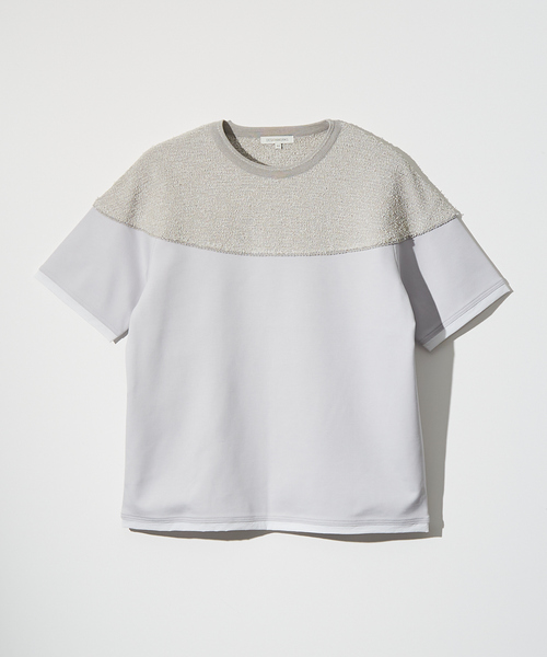 DESIGNWORKS(デザインワークス)の「【ストレッチポンチ】ニット ドッキング Tシャツ(Tシャツ/カットソー・メンズ・ライトグレー/ホワイト/ブラック・46/50/48)」の19枚目の写真