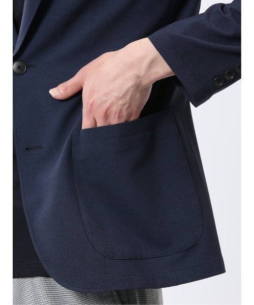 TAKA-Q（タカキュー）の「【WEB限定販売 軽量 ストレッチ ウォッシャブル】ソロテックス 2ボタン ジャケット（テーラードジャケット・メンズ・ネイビー/グレー系その他2・S/MEDIUM/LARGE/X-LARGE/3L）」の17枚目の写真