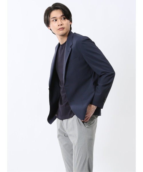 TAKA-Q（タカキュー）の「【WEB限定販売 軽量 ストレッチ ウォッシャブル】ソロテックス 2ボタン ジャケット（テーラードジャケット・メンズ・ネイビー/グレー系その他2・S/MEDIUM/LARGE/X-LARGE/3L）」の18枚目の写真