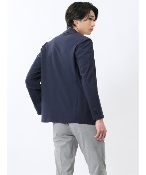 TAKA-Q（タカキュー）の「【WEB限定販売 軽量 ストレッチ ウォッシャブル】ソロテックス 2ボタン ジャケット（テーラードジャケット・メンズ・ネイビー/グレー系その他2・S/MEDIUM/LARGE/X-LARGE/3L）」の20枚目の写真
