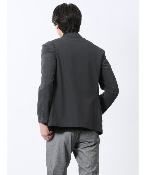 TAKA-Q（タカキュー）の「【WEB限定販売 軽量 ストレッチ ウォッシャブル】ソロテックス 2ボタン ジャケット（テーラードジャケット・メンズ・ネイビー/グレー系その他2・S/MEDIUM/LARGE/X-LARGE/3L）」の9枚目の写真