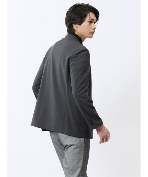 TAKA-Q（タカキュー）の「【WEB限定販売 軽量 ストレッチ ウォッシャブル】ソロテックス 2ボタン ジャケット（テーラードジャケット・メンズ・ネイビー/グレー系その他2・S/MEDIUM/LARGE/X-LARGE/3L）」の10枚目の写真